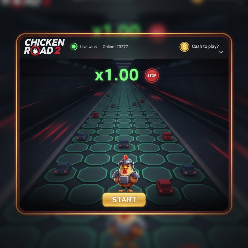 Interfaccia di gioco Chicken Road 2